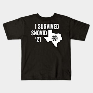 I survived Snovid 21 Kids T-Shirt